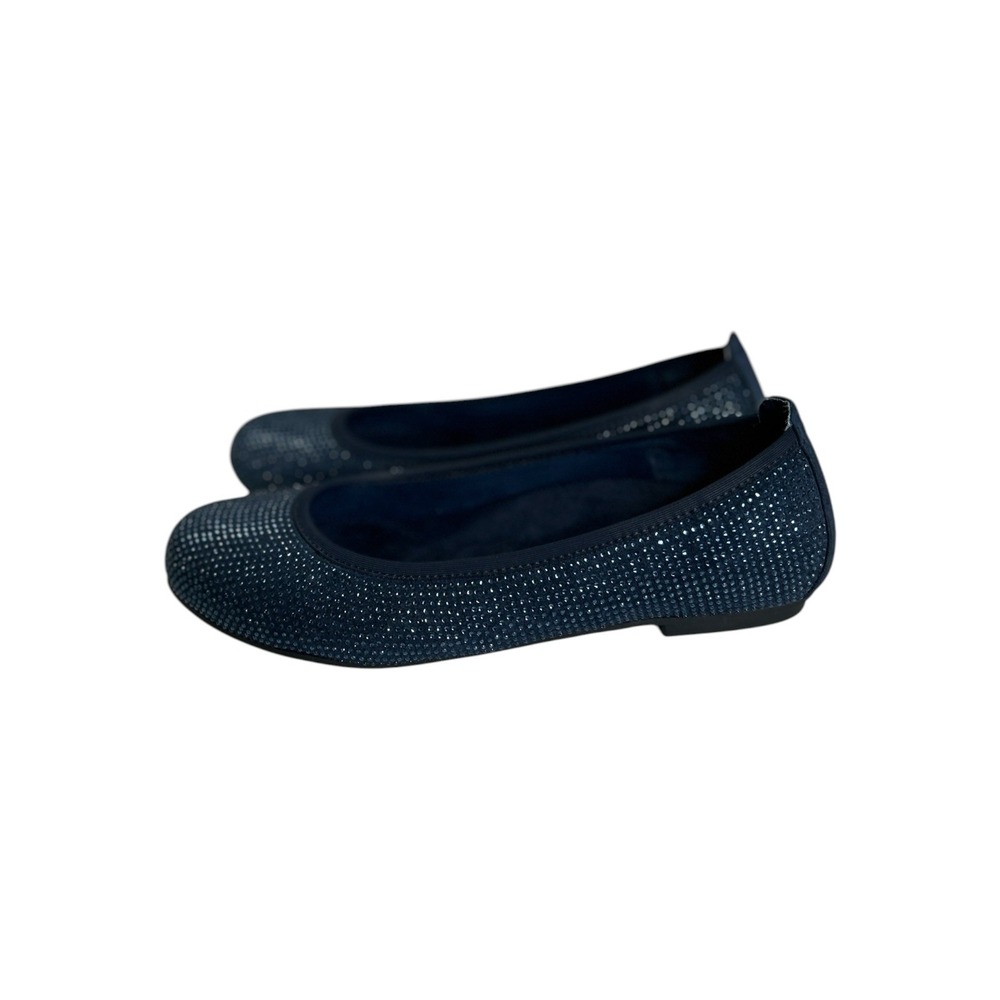 Vionic Spark Willow Navy Blue Rhinestone Ballet Flats Support Size 9